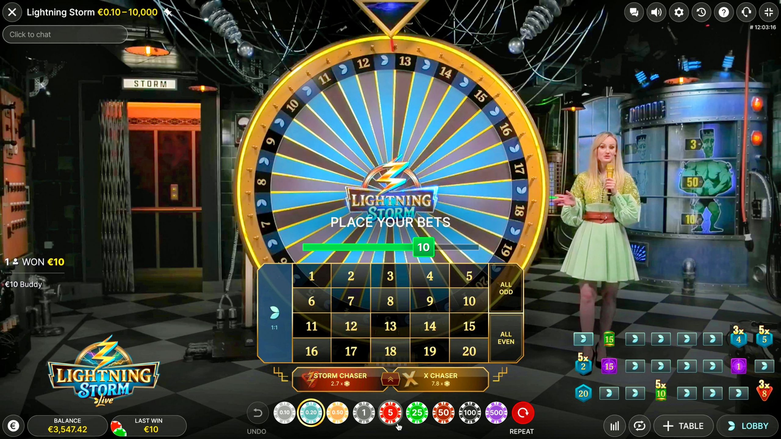 Discover EVO Casino's Lightning Storm Live Casino at MK SPORTS