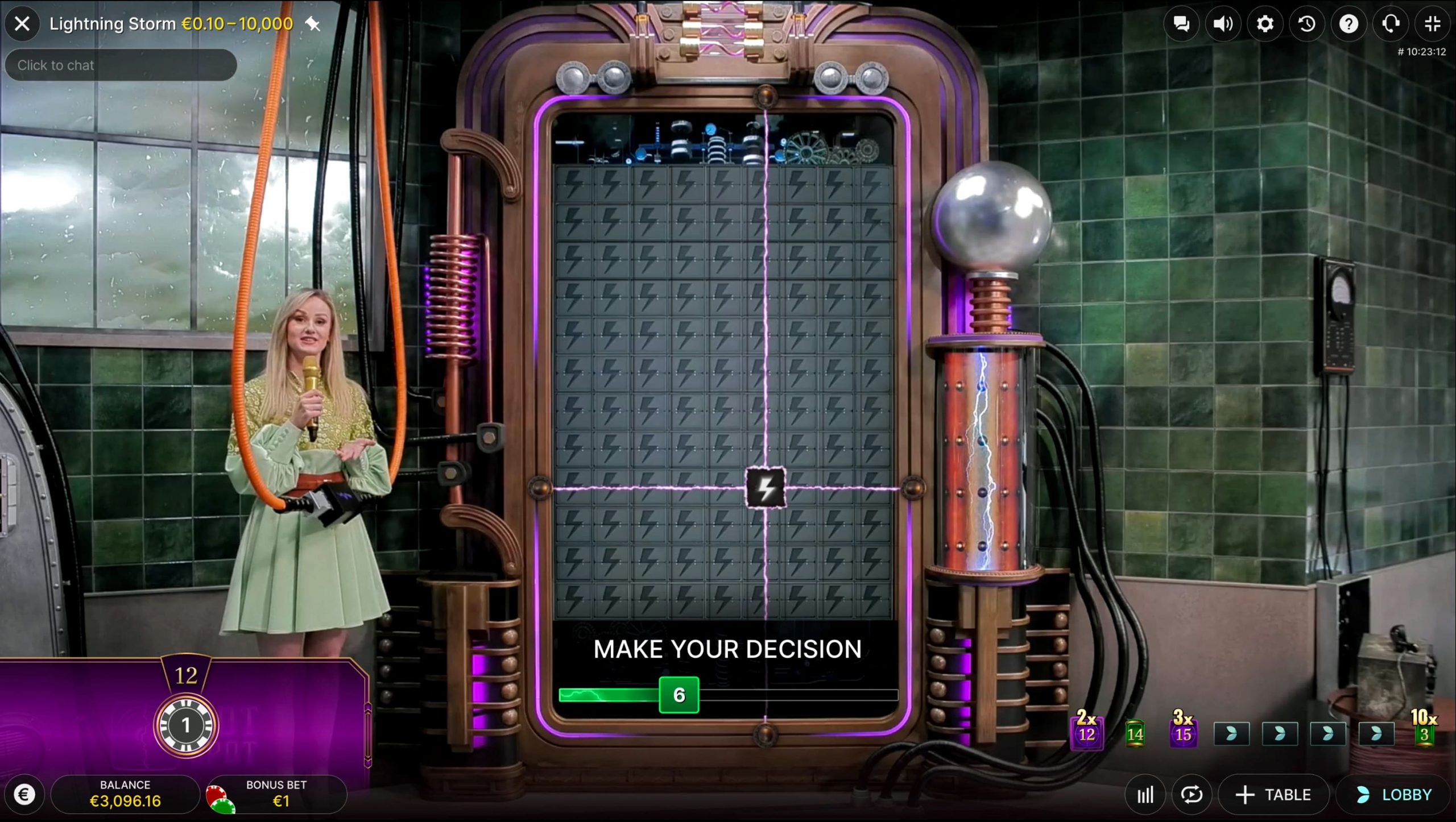 Discover EVO Casino's Lightning Storm Live Casino at MK SPORTS