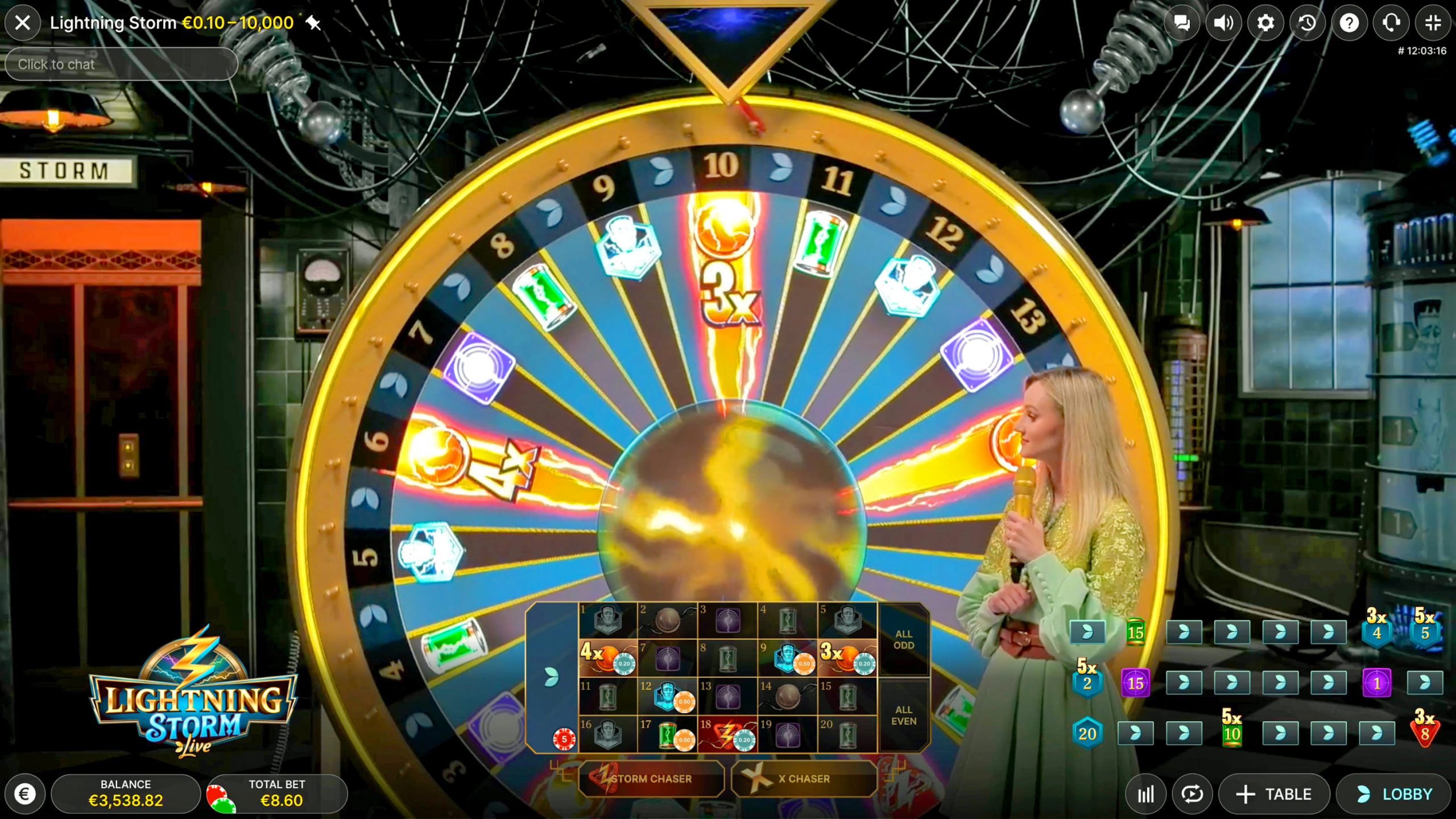 Discover EVO Casino's Lightning Storm Live Casino at MK SPORTS